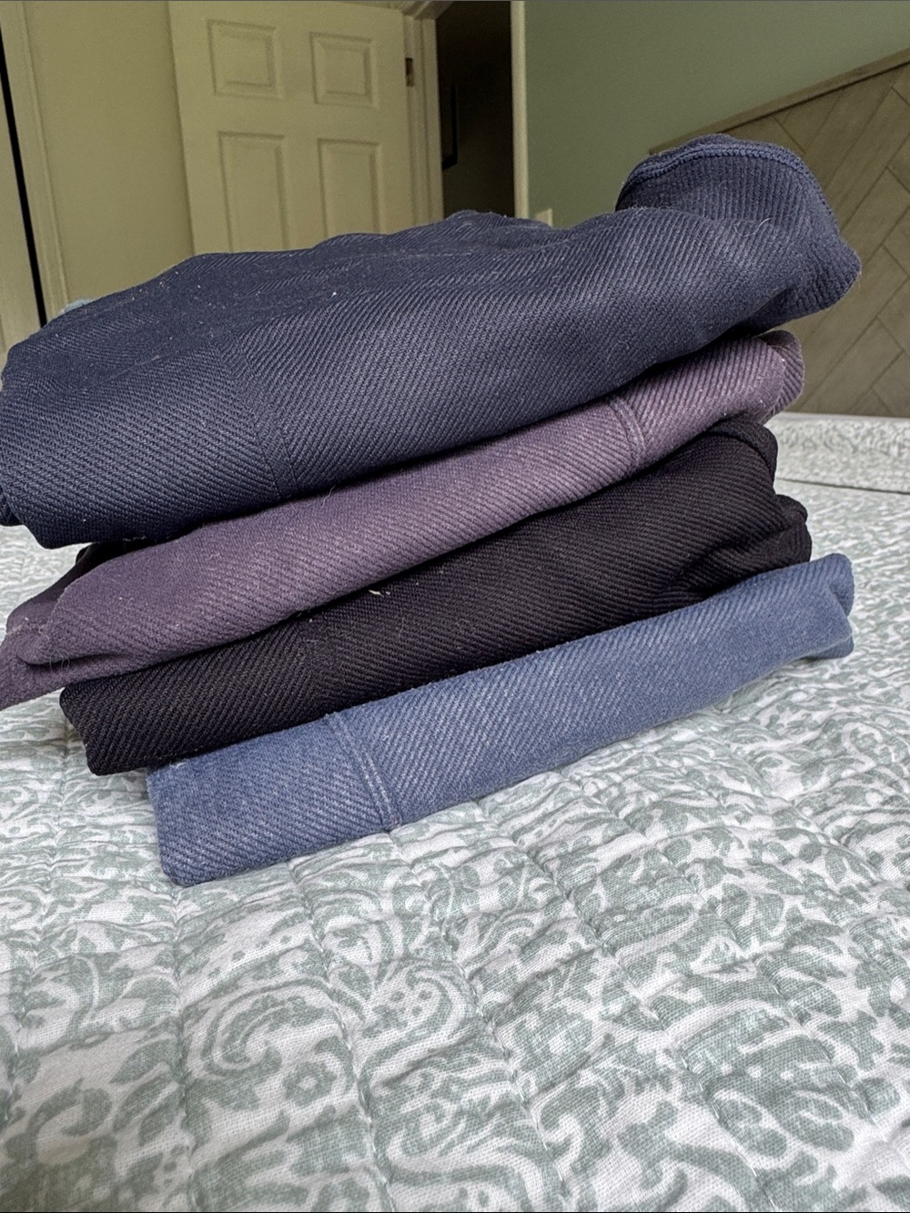avocado Women’s Leggings Stack - Navy, Gray, Black, Purple, Blue
